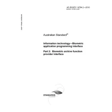 AS ISO/IEC 19784.2-2010 AS ISO/IEC 19784.2-2010