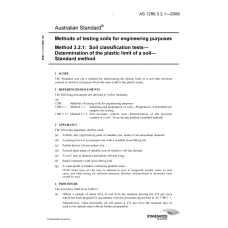 AS 1289.3.2.1-2009