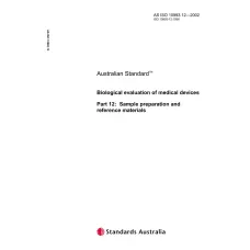 AS ISO 10993.12-2002 AS ISO 10993.12-2002