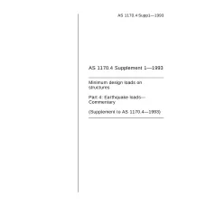 AS 1170.4 SUPP 1-1993