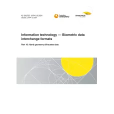 AS ISO/IEC 19794.10:2024