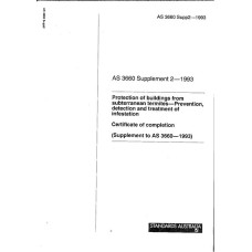 AS 3660 SUPP 2-1993