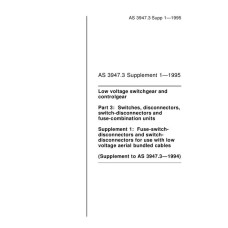 AS 3947.3 SUPP 1-1995