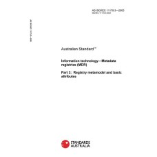 AS ISO/IEC 11179.3-2005