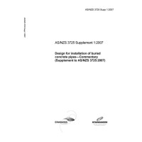 AS/NZS 3725 SUPP 1:2007